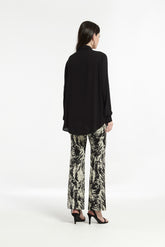 CHIFFON OVERLAY SHIRT
